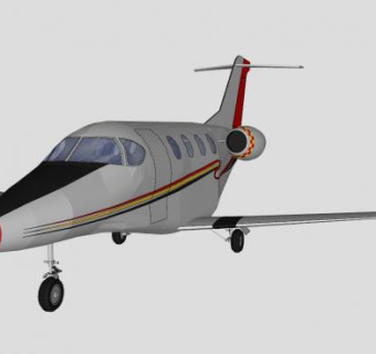 商务喷气式飞机SU模型下载_sketchup草图大师SKP模型