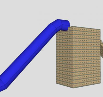 水滑道滑梯SU模型下载_sketchup草图大师SKP模型