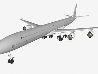 喷气式大型客机SU模型下载_sketchup草图大师SKP模型