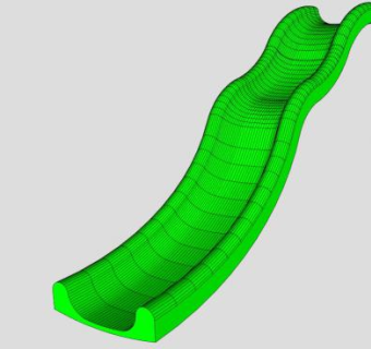 塑料滑动滑梯SU模型下载_sketchup草图大师SKP模型