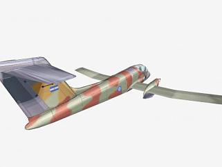 IA-58轻型飞机SU模型下载_sketchup草图大师SKP模型