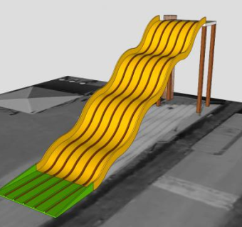 主题公园滑梯SU模型下载_sketchup草图大师SKP模型