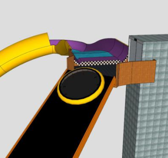 幼儿水滑道SU模型下载_sketchup草图大师SKP模型