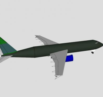 A380飞机SU模型下载_sketchup草图大师SKP模型