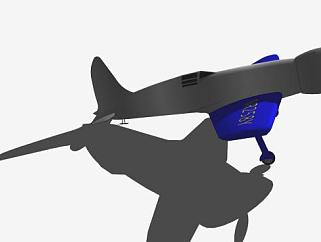 休斯H-1型竞速飞机SU模型下载_sketchup草图大师SKP模型