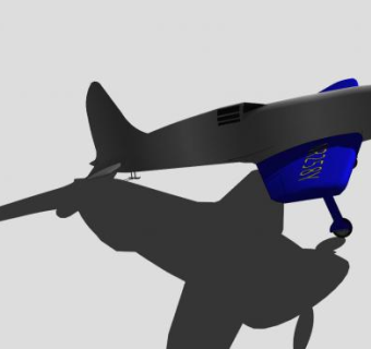 休斯H-1型竞速飞机SU模型下载_sketchup草图大师SKP模型