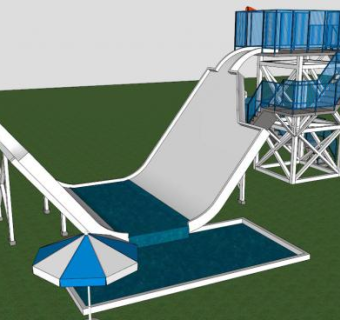 疯狂滑梯SU模型下载_sketchup草图大师SKP模型