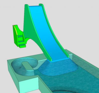 绿色游乐滑梯设备SU模型下载_sketchup草图大师SKP模型