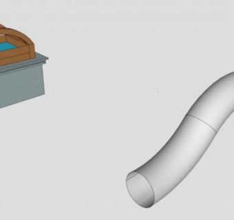管道游乐滑梯SU模型下载_sketchup草图大师SKP模型