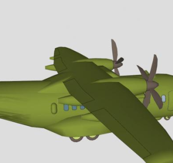 土耳其战略运输机SU模型下载_sketchup草图大师SKP模型