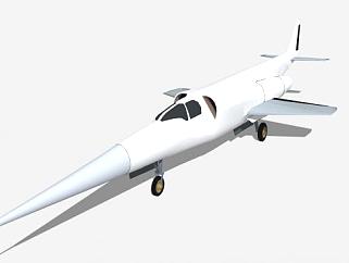 高速飞机SU模型下载_sketchup草图大师SKP模型