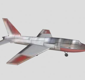 喷气式飞机SU模型下载_sketchup草图大师SKP模型