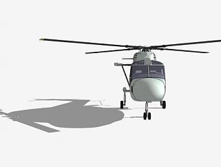 AW159野猫直升机SU模型下载_sketchup草图大师SKP模型