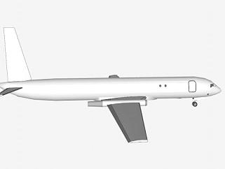 远程喷气式侦察机SU模型下载_sketchup草图大师SKP模型