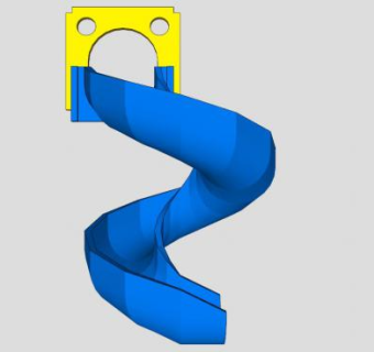 游乐曲线滑梯SU模型下载_sketchup草图大师SKP模型