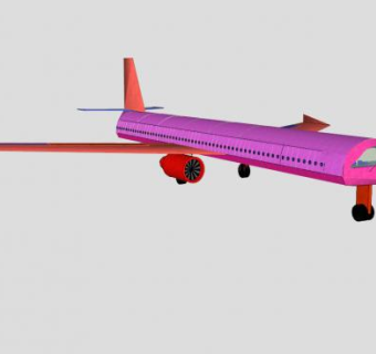 宽体客机SU模型下载_sketchup草图大师SKP模型