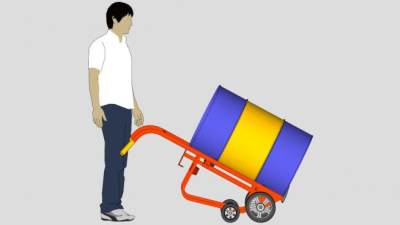 工业设备集装圆筒SU模型下载_sketchup草图大师SKP模型