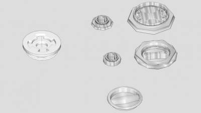 工业设备桶集装箱SU模型下载_sketchup草图大师SKP模型