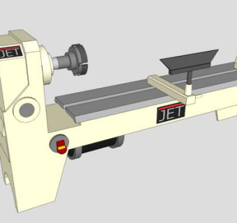 台式车床SU模型下载_sketchup草图大师SKP模型