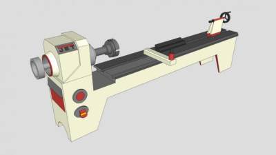 飞机木车床SU模型下载_sketchup草图大师SKP模型