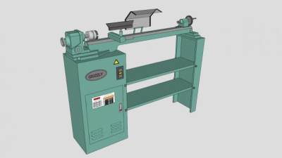 灰熊木车床SU模型下载_sketchup草图大师SKP模型