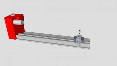 红色工业设备SU模型下载_sketchup草图大师SKP模型