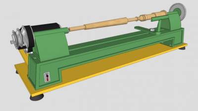 木工车床SU模型下载_sketchup草图大师SKP模型