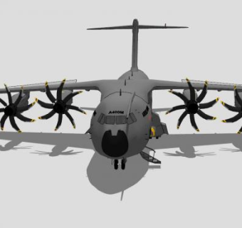 空客A400M运输机SU模型下载_sketchup草图大师SKP模型
