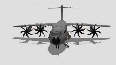 空客A400M运输机SU模型下载_sketchup草图大师SKP模型