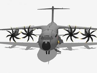 空客A400M运输机SU模型下载_sketchup草图大师SKP模型