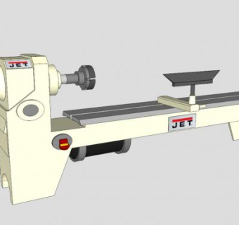 喷气式车床SU模型下载_sketchup草图大师SKP模型