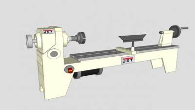 喷气式车床SU模型下载_sketchup草图大师SKP模型