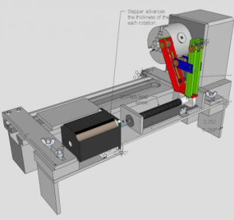 络筒机车床SU模型下载_sketchup草图大师SKP模型