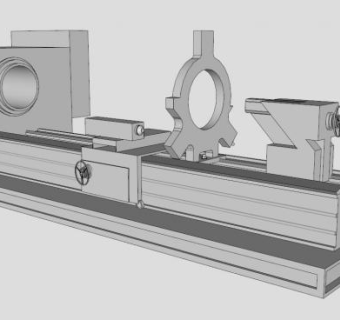 工业车床设备SU模型下载_sketchup草图大师SKP模型
