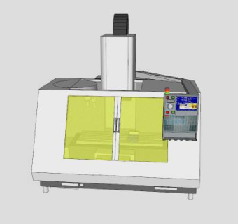 数控机床设备SU模型下载_sketchup草图大师SKP模型