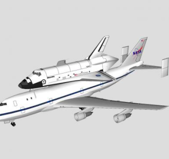 波音747飞机SU模型下载_sketchup草图大师SKP模型