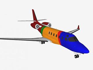 以色列航空喷气式飞机SU模型下载_sketchup草图大师SKP模型