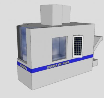 小沼立铣削中心SU模型下载_sketchup草图大师SKP模型