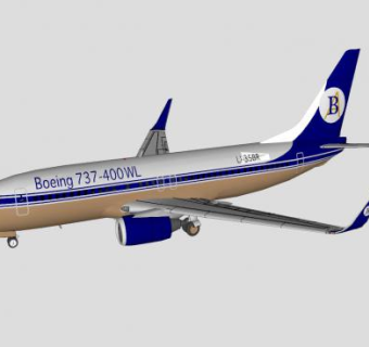 波音737客机SU模型下载_sketchup草图大师SKP模型