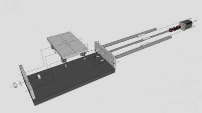 Y轴工业设备SU模型下载_sketchup草图大师SKP模型