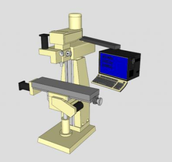 数控立式弯板机设备SU模型下载_sketchup草图大师SKP模型