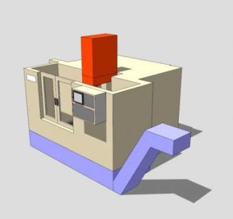 压铸锌合金设备SU模型下载_sketchup草图大师SKP模型