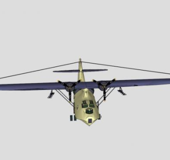 涡桨直翼飞机SU模型下载_sketchup草图大师SKP模型