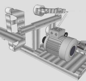 带磨床工业器械SU模型下载_sketchup草图大师SKP模型