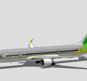 民航客机SU模型下载_sketchup草图大师SKP模型