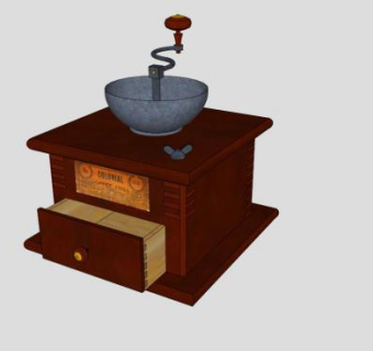 厨房咖啡研磨机SU模型下载_sketchup草图大师SKP模型