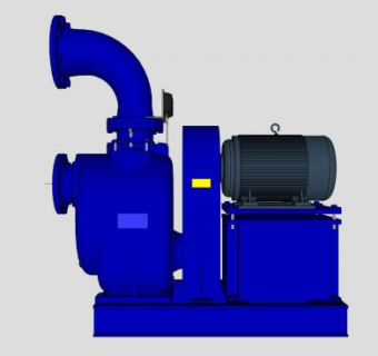 蓝色工业泵磨床SU模型下载_sketchup草图大师SKP模型