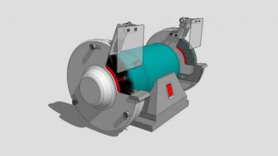 工业工具磨床SU模型下载_sketchup草图大师SKP模型