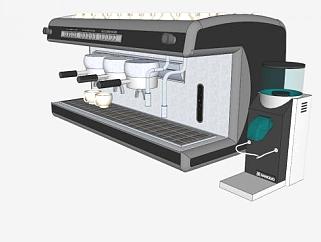 咖啡机及研磨机SU模型下载_sketchup草图大师SKP模型