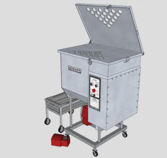 霍巴特商用绞肉机SU模型下载_sketchup草图大师SKP模型